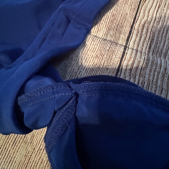 Vintage Sophisticates by Pendleton Petite Button Down Blouse Size 16 Blue - Picture 9 of 14